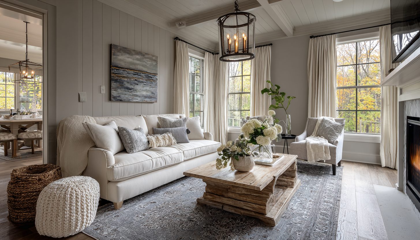 Living Room Cape Cod style home